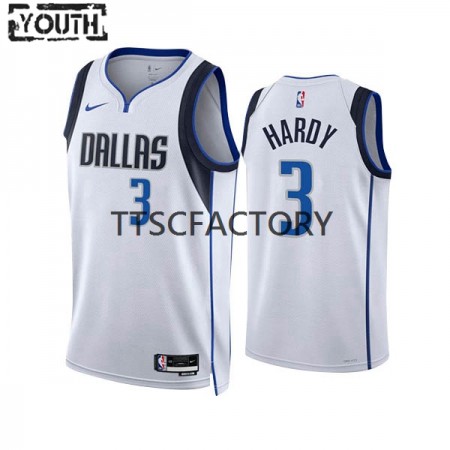 NBA Børn Trøje Dallas Mavericks Jaden Hardy 3 Nike 2022-23 Association Edition Hvid Swingman